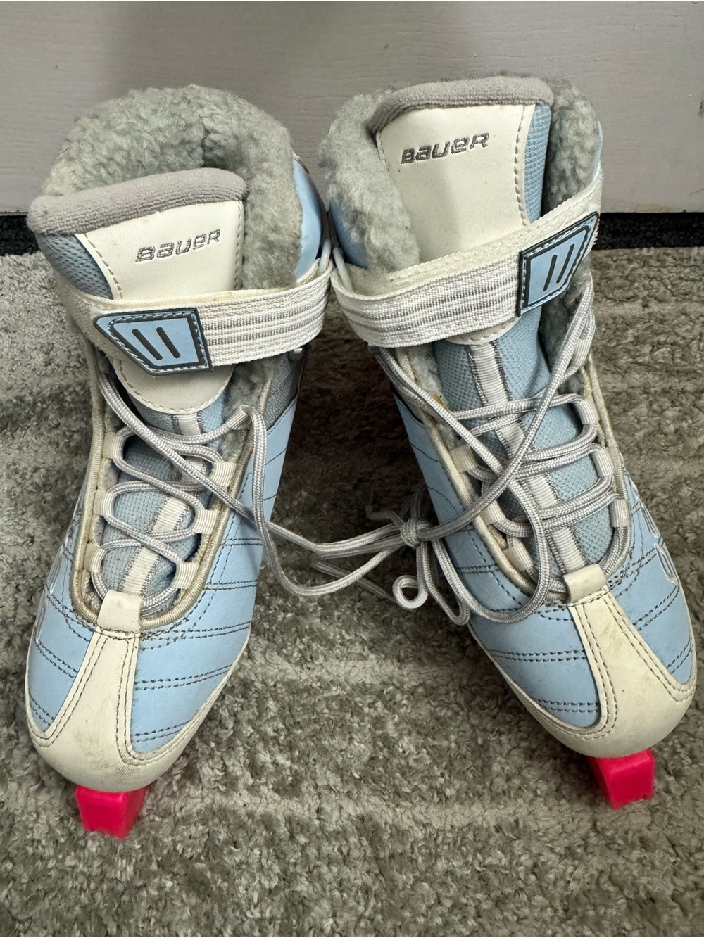 Bauer Women's Light Blue Winter Skate Boots
